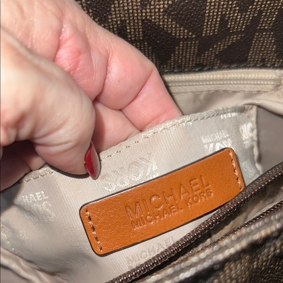 Michael Kors Brown Tote and Wallet Set Hudson brown black - Picture 8 of 16